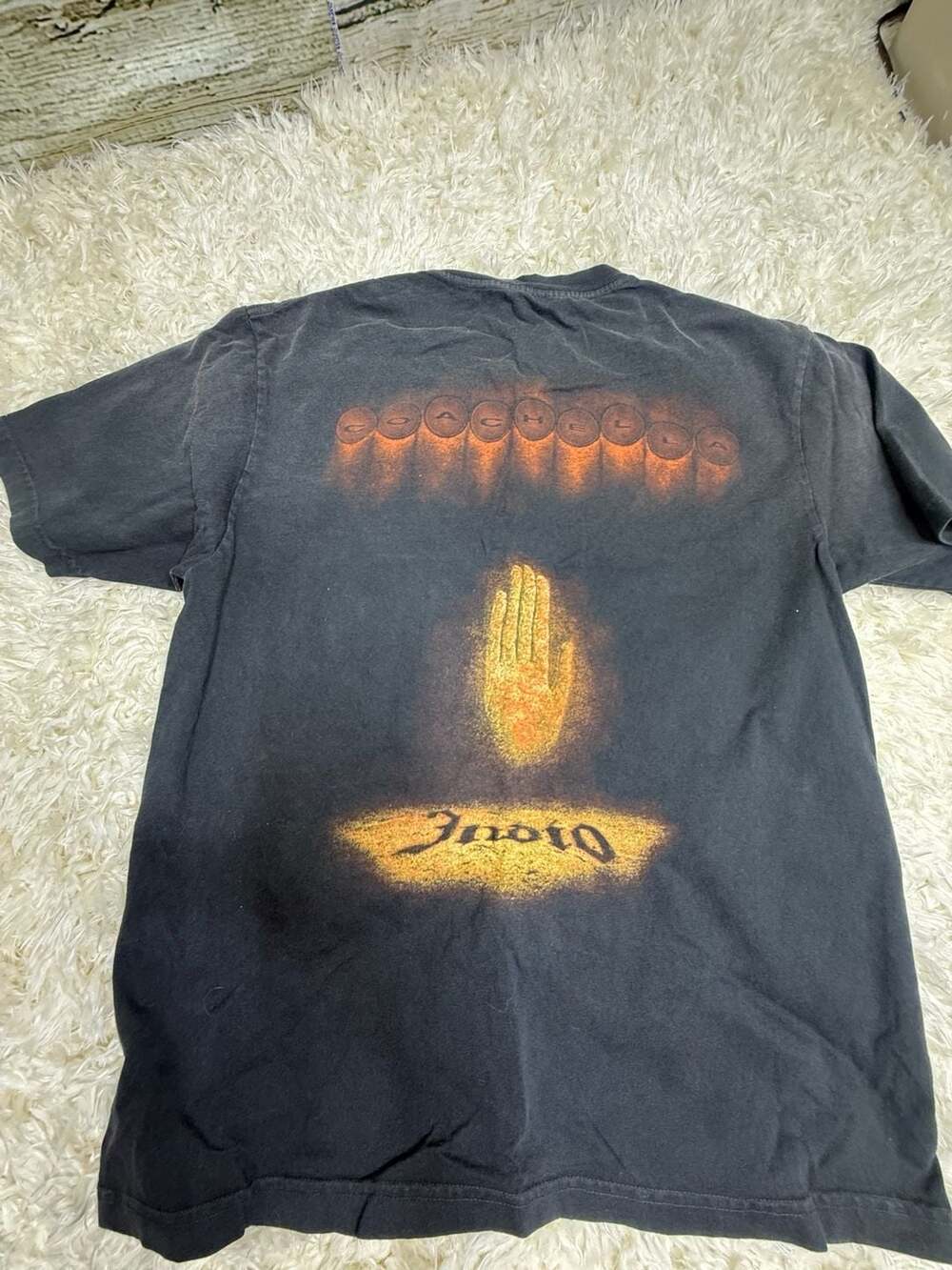 Travis Scott Cactus Jack Large Coachella La Flame Graphic T-Shirt